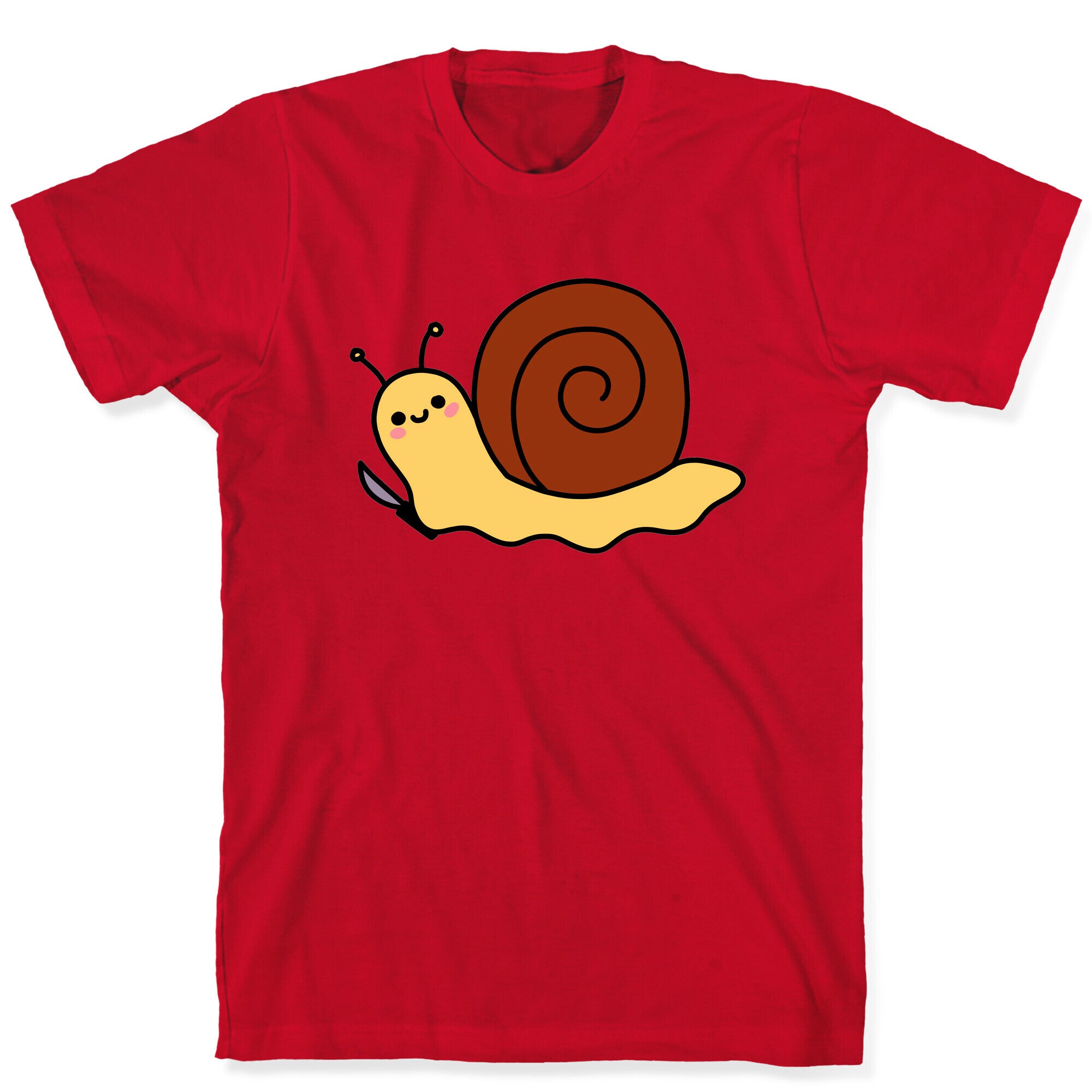 Snail With Knife T-Shirt